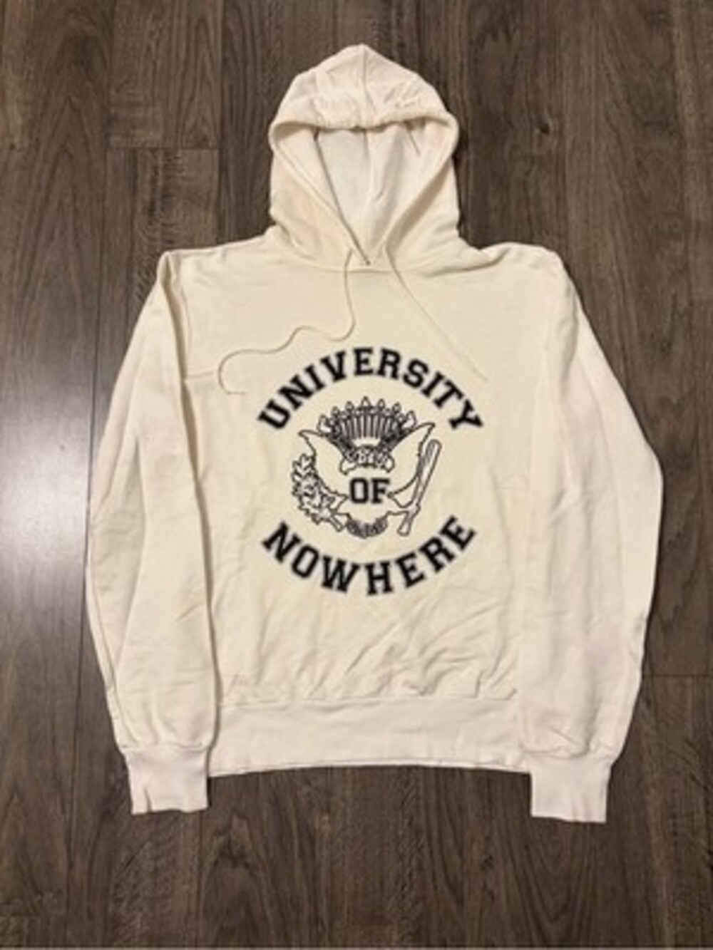 APC University of Nowhere Cream Hoodie - Graphic Pullover